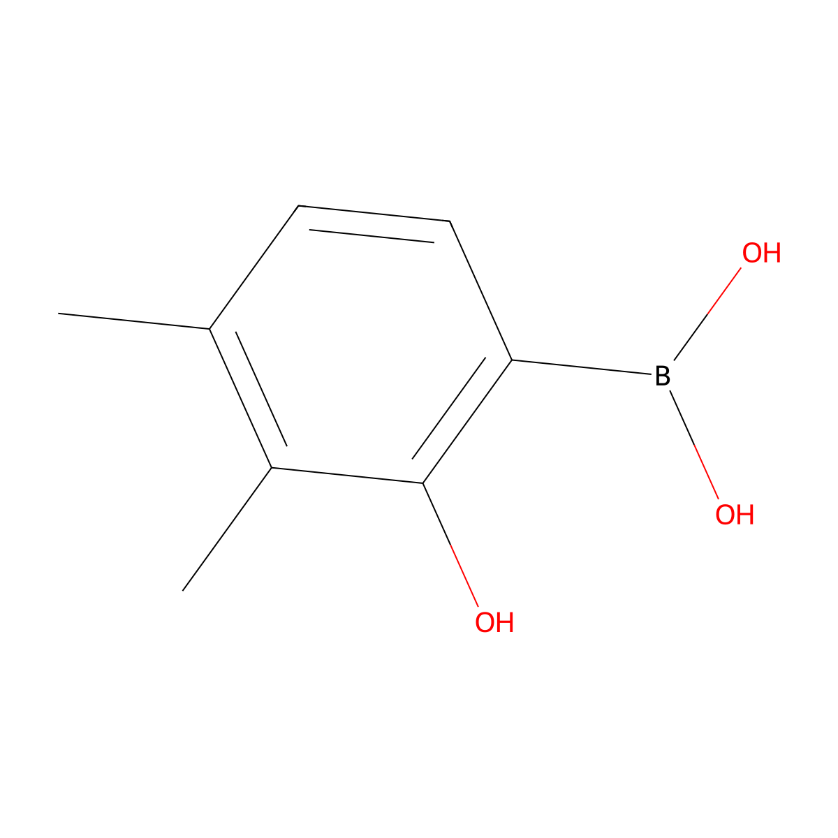 (2-Hydroxy-3,4-dimethylphenyl)boronic acid molecular structure, CAS 259209-31-9