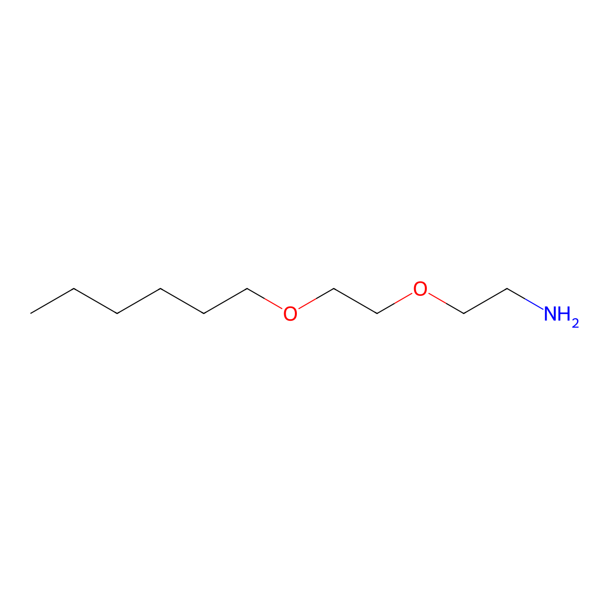 2-[2-(Hexyloxy)ethoxy]ethanamine molecular structure, CAS 259231-09-9