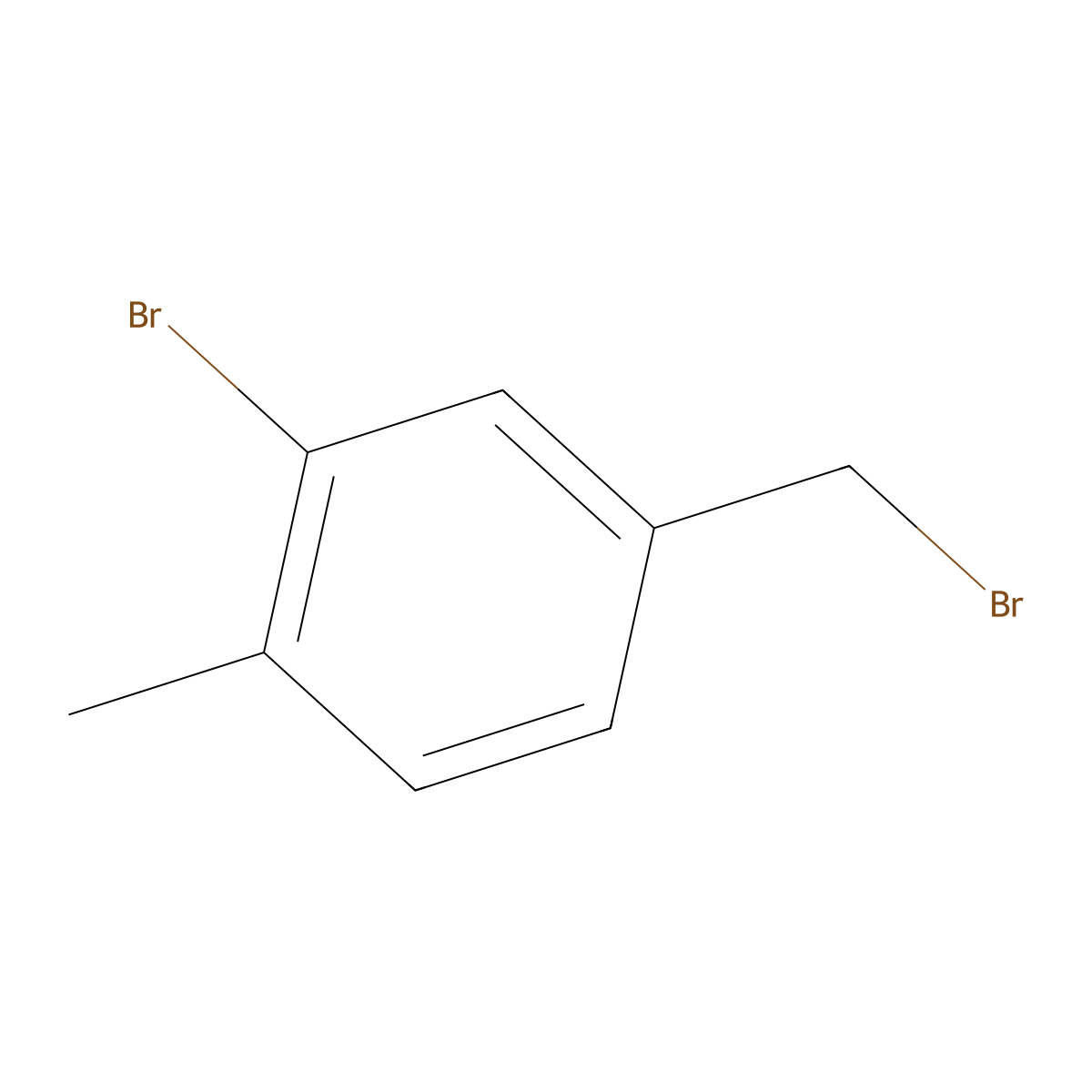 2-Bromo-4-(bromomethyl)-1-methylbenzene molecular structure, CAS 259231-26-0