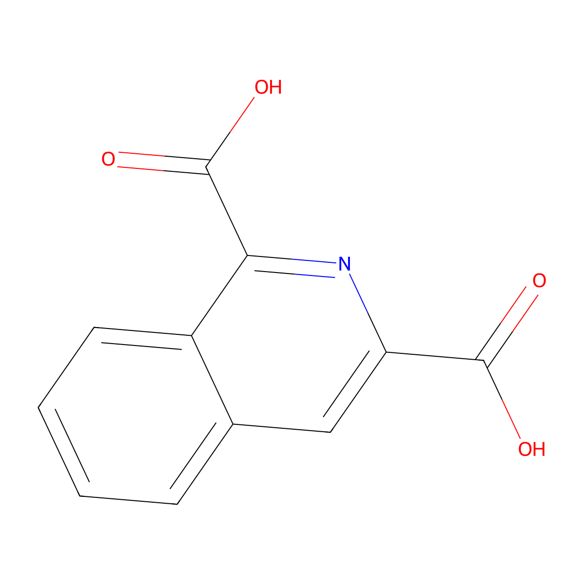 Isoquinoline-1,3-dicarboxylic acid molecular structure, CAS 259243-56-6