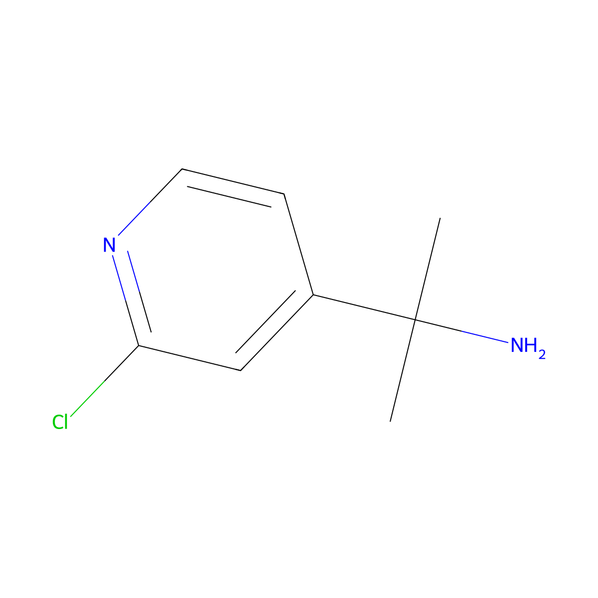 2-(2-Chloropyridin-4-YL)propan-2-amine molecular structure, CAS 259248-41-4