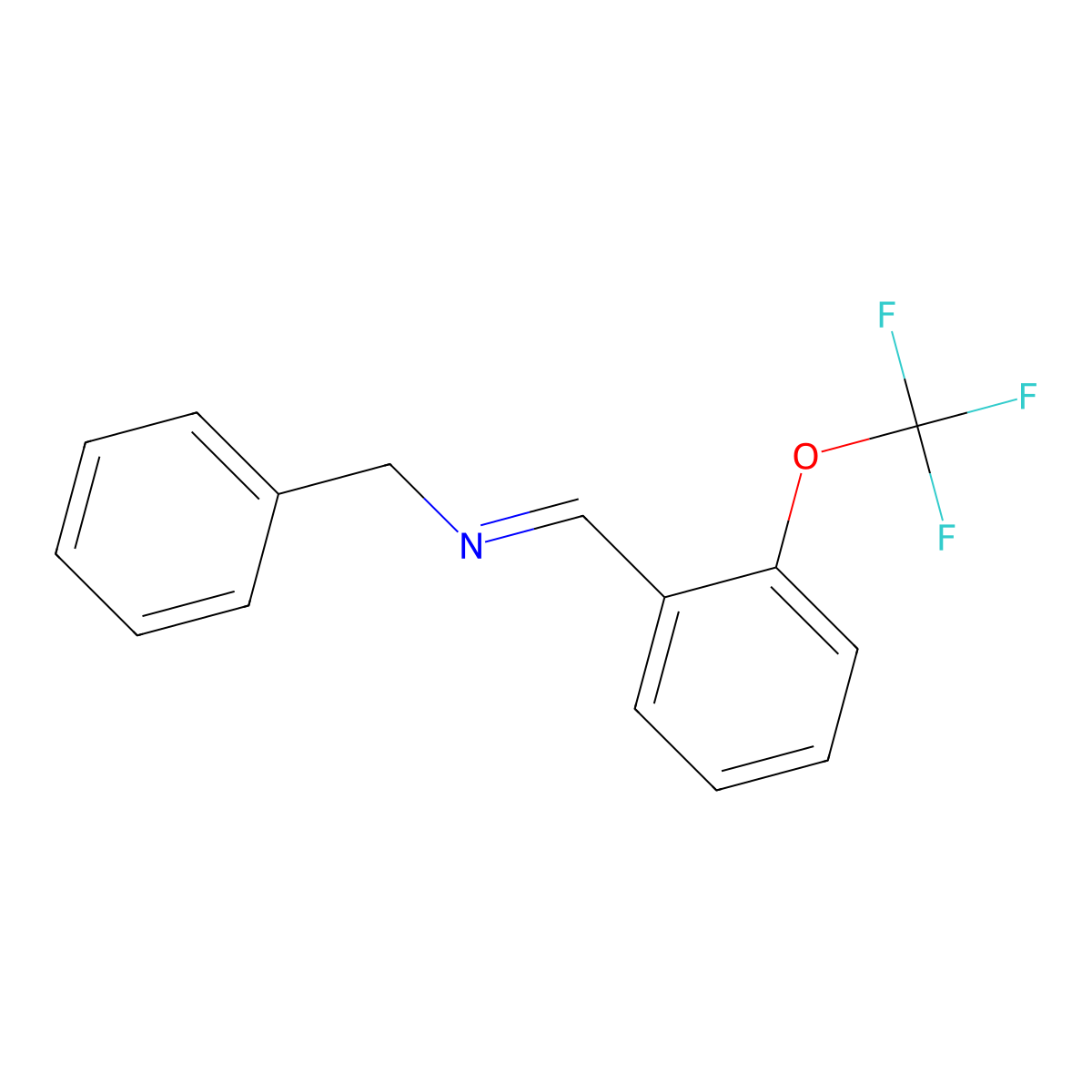 N-Benzyl-N-[2-(trifluoromethoxy)benzylidene]amine molecular structure, CAS 259251-79-1