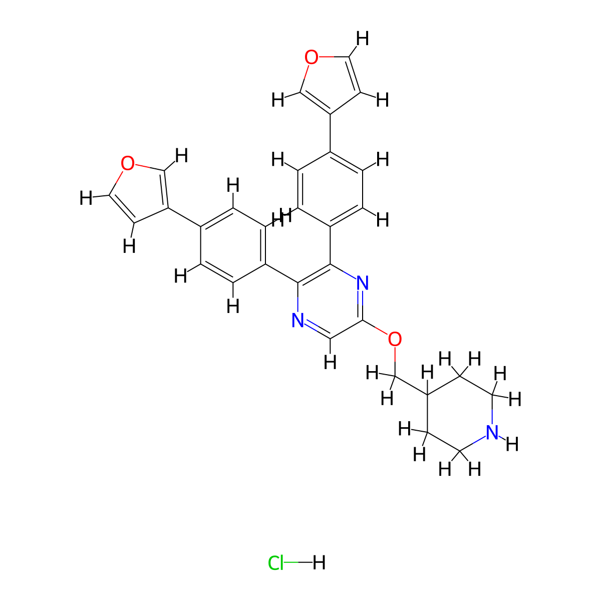 CBP/p300-IN-19 hydrochloride molecular structure, CAS 2592638-14-5