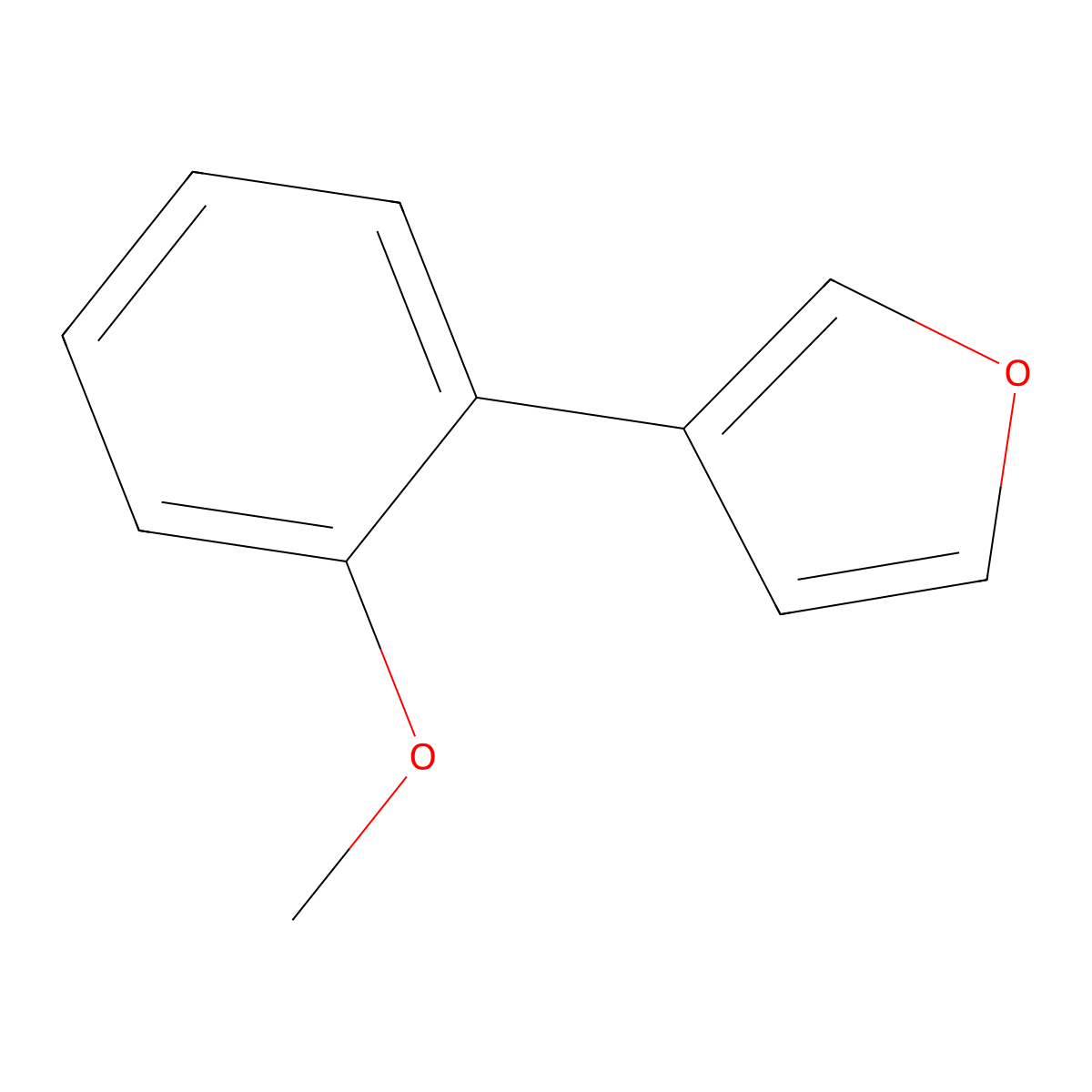 3-(2-Methoxyphenyl)furan molecular structure, CAS 259266-91-6