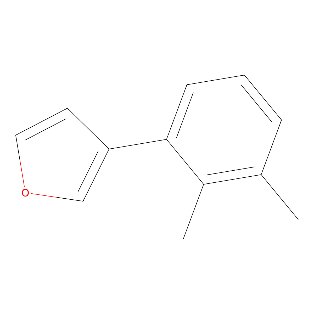 3-(2,3-Dimethylphenyl)furan molecular structure, CAS 259266-94-9