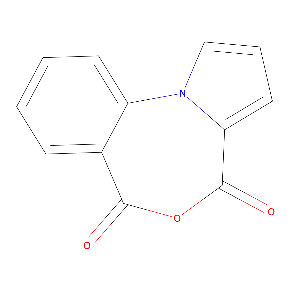 4H,6H-Pyrrolo[1,2-a][4,1]benzoxazepine-4,6-dione molecular structure, CAS 259269-45-9