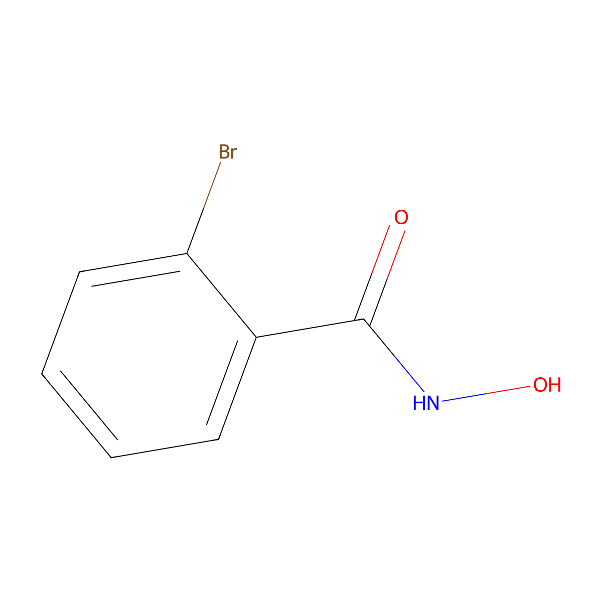 2-bromo-N-hydroxybenzamide molecular structure, CAS 2593-27-3