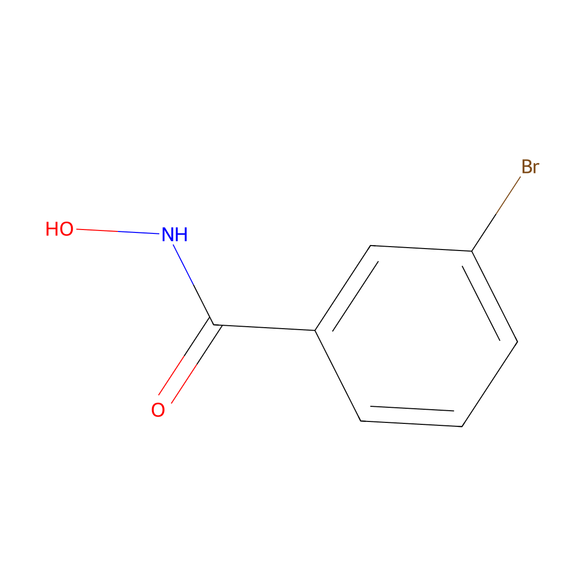 3-Bromo-N-hydroxybenzamide molecular structure, CAS 2593-28-4