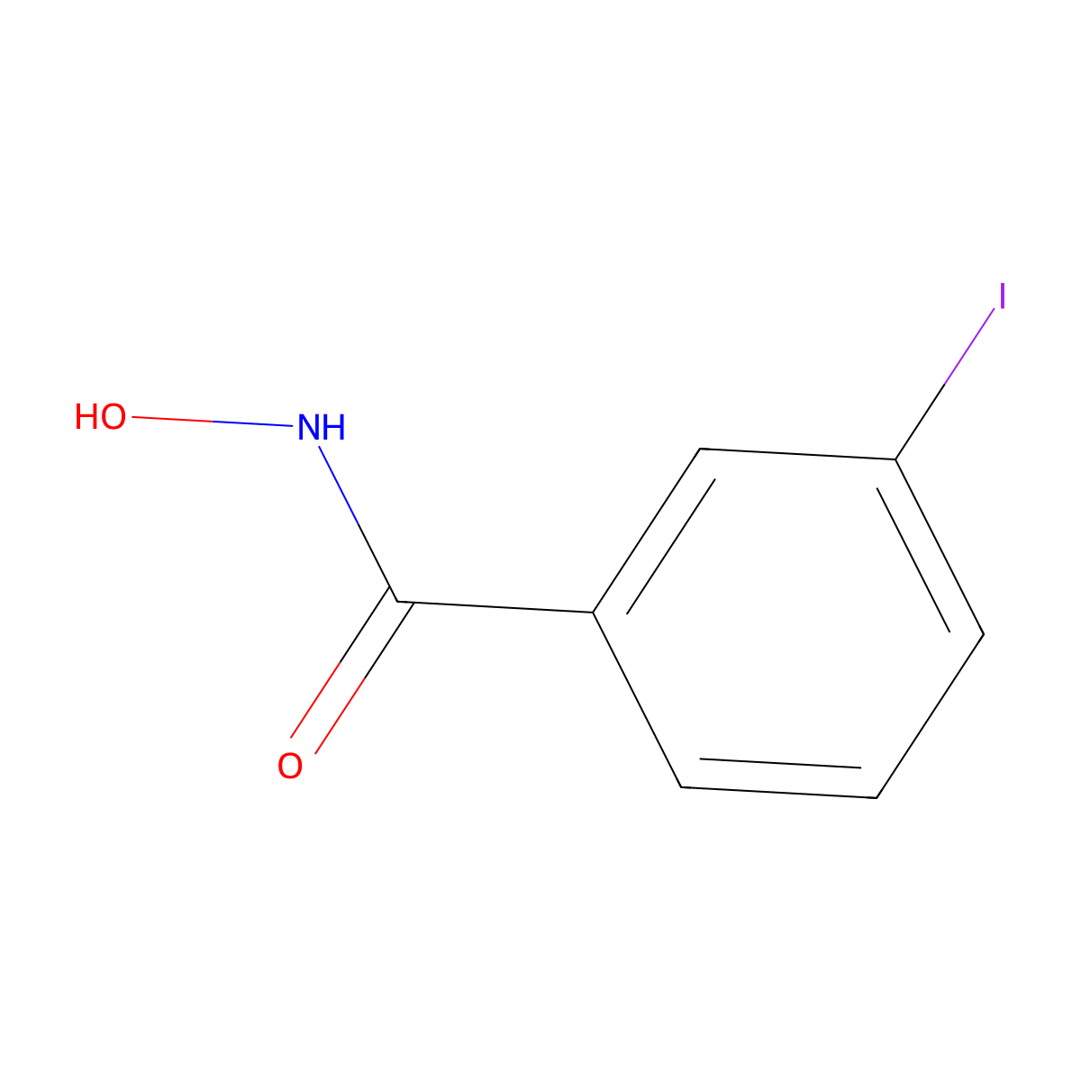 N-hydroxy-3-iodobenzamide molecular structure, CAS 2593-30-8