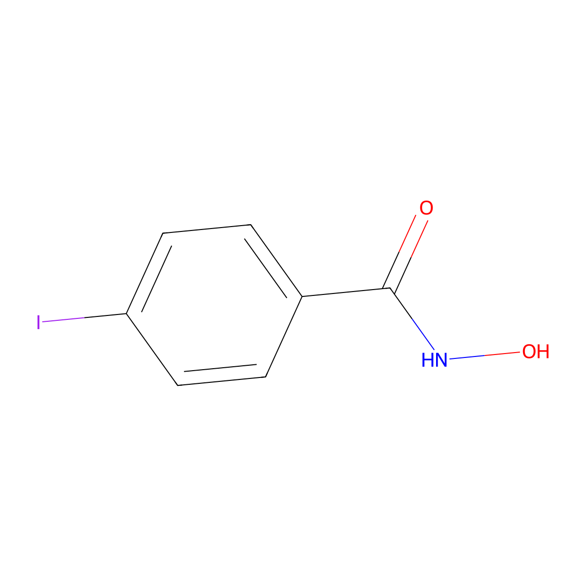 N-Hydroxy-4-iodobenzamide molecular structure, CAS 2593-31-9