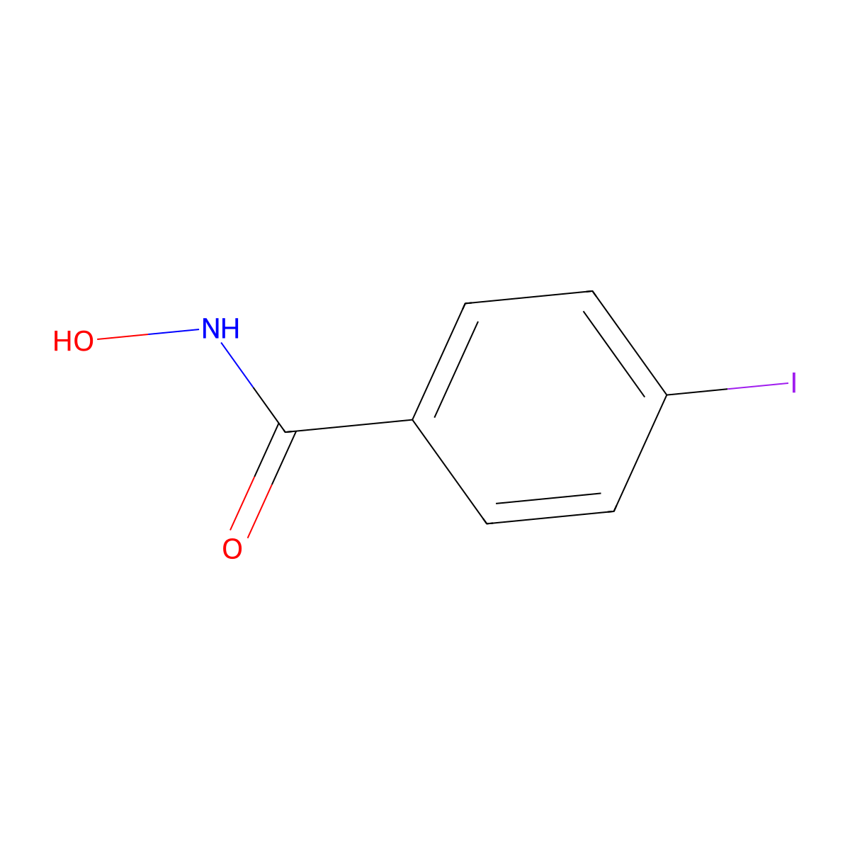 N-Hydroxy-4-iodobenzamide molecular structure, CAS 2593-31-9