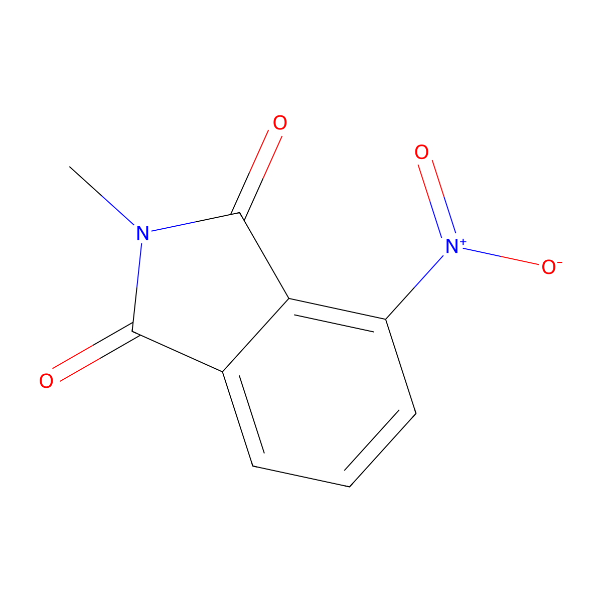 1H-Isoindole-1,3(2H)-dione, 2-methyl-4-nitro- molecular structure, CAS 2593-81-9