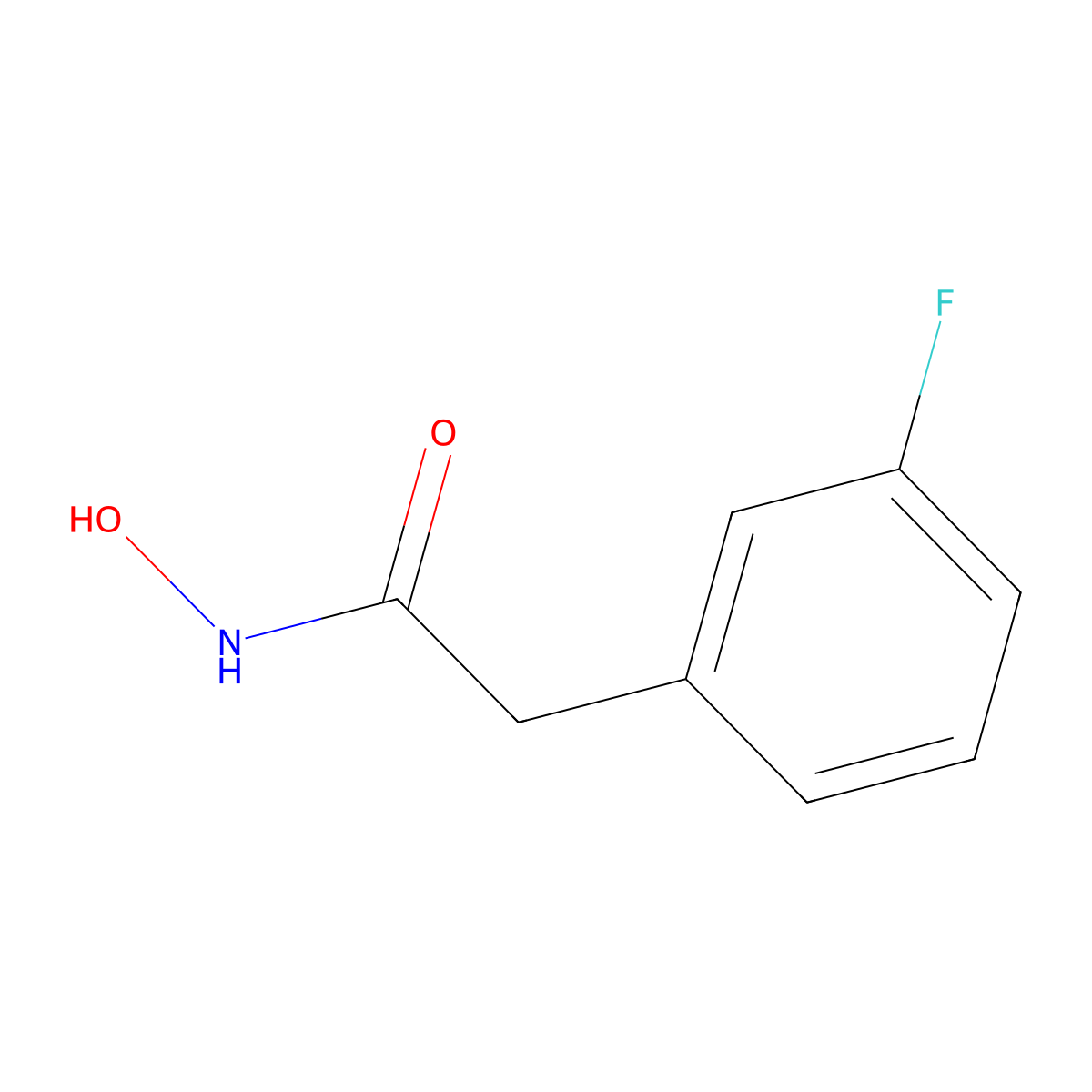 2-(3-fluorophenyl)-N-hydroxyacetamide molecular structure, CAS 2593-87-5
