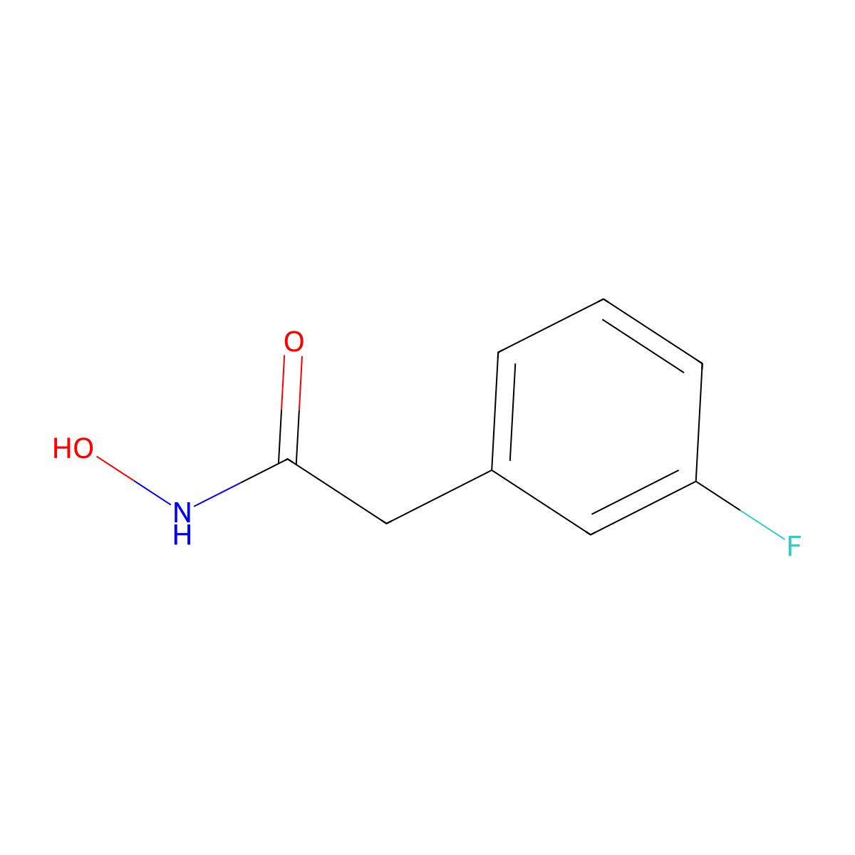 2-(3-fluorophenyl)-N-hydroxyacetamide molecular structure, CAS 2593-87-5