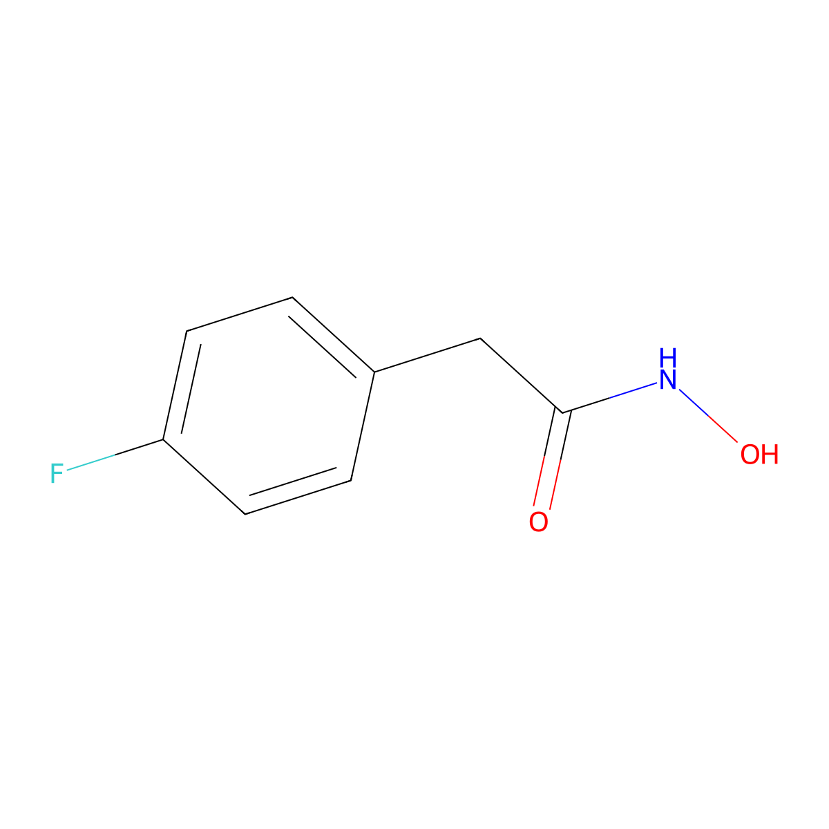 2-(4-fluorophenyl)-N-hydroxyacetamide molecular structure, CAS 2593-88-6