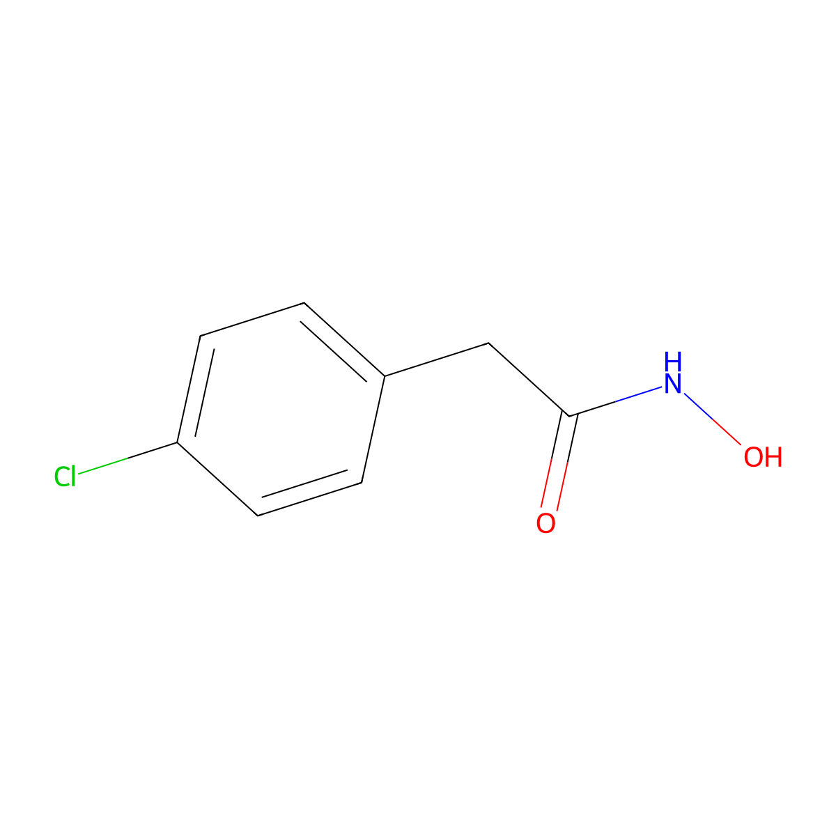 2-(4-chlorophenyl)-N-hydroxyacetamide molecular structure, CAS 2593-91-1