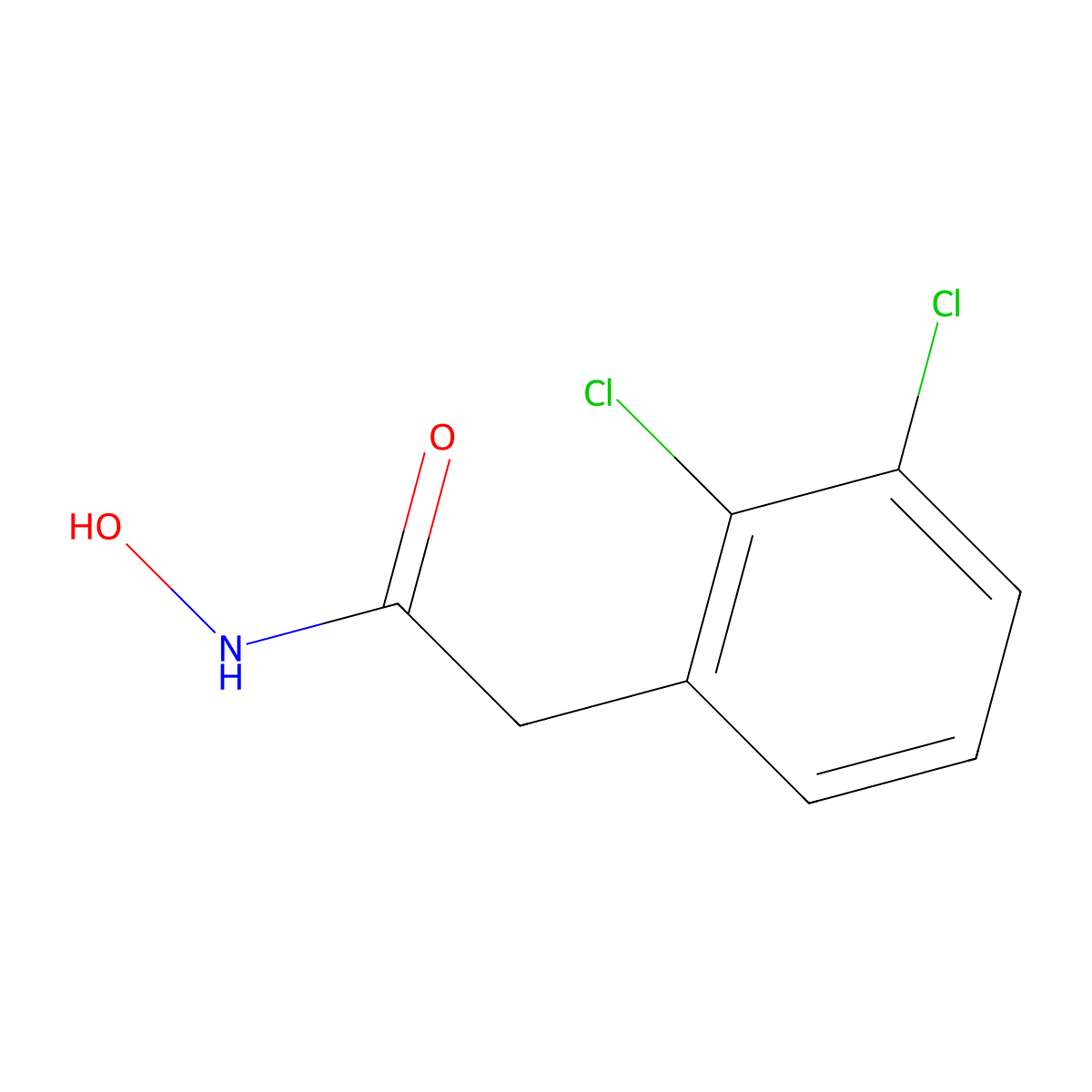2,3-Dichloro-N-hydroxybenzeneacetamide molecular structure, CAS 2593-92-2