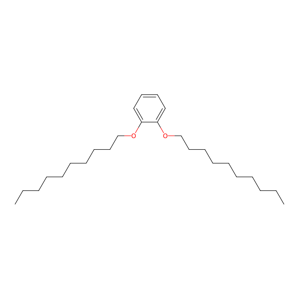 1,2-Bis(decyloxy)benzene molecular structure, CAS 25934-47-8