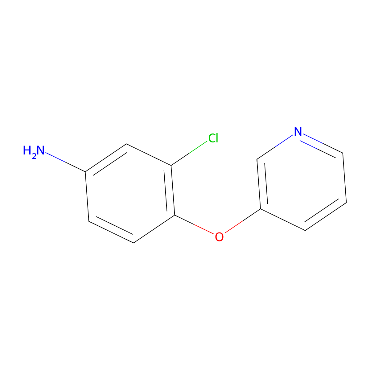 3-Chloro-4-(pyridin-3-yloxy)aniline molecular structure, CAS 25935-37-9