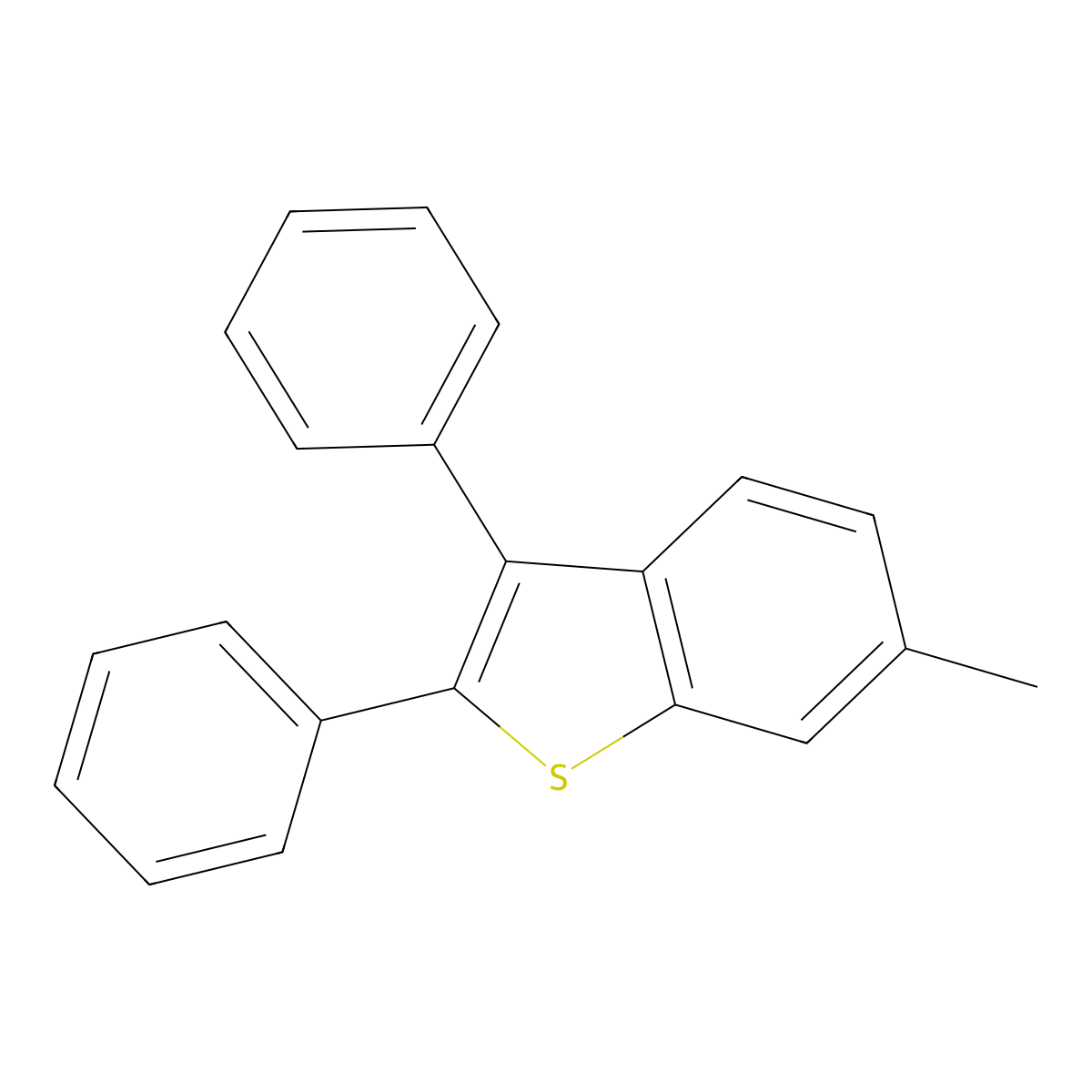 6-Methyl-2,3-diphenylbenzo[b]thiophene molecular structure, CAS 25935-97-1