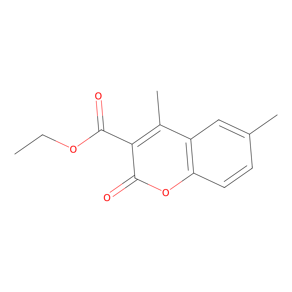 Ethyl 4,6-dimethyl-2-oxo-2H-chromene-3-carboxylate molecular structure, CAS 25937-10-4