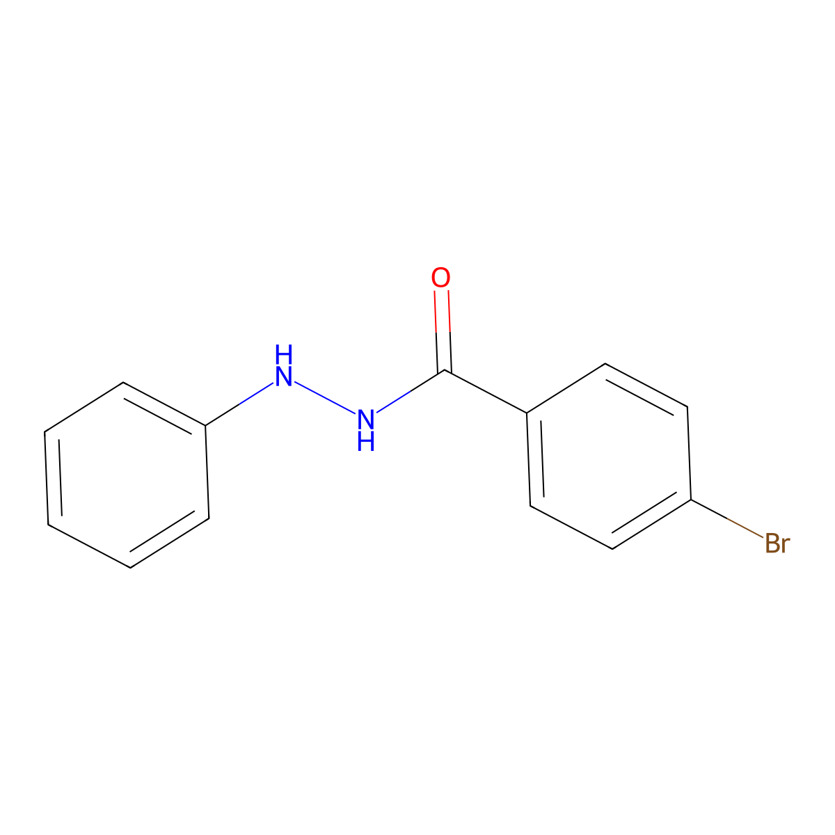 4-Bromobenzoic acid 2-phenylhydrazide molecular structure, CAS 25938-97-0