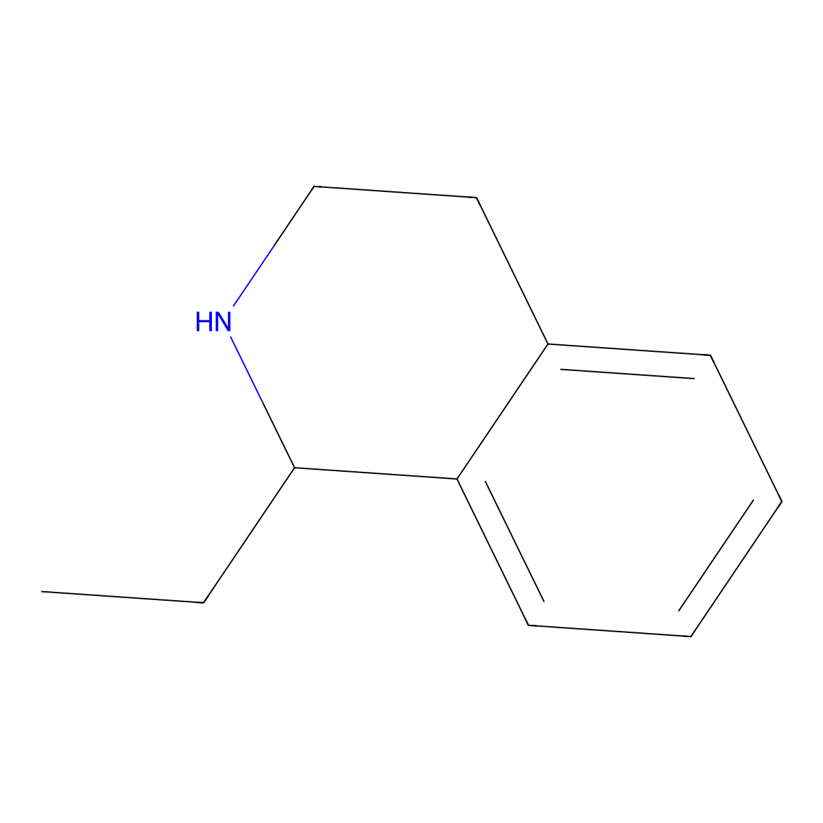 1-Ethyl-1,2,3,4-tetrahydroisoquinoline molecular structure, CAS 25939-81-5