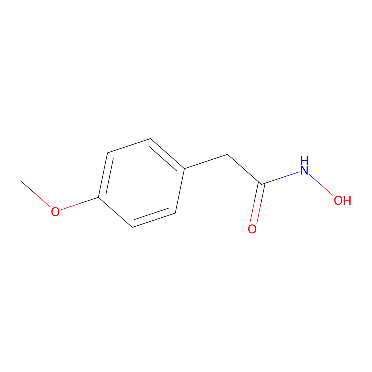 N-hydroxy-2-(4-methoxyphenyl)acetamide molecular structure, CAS 2594-06-1