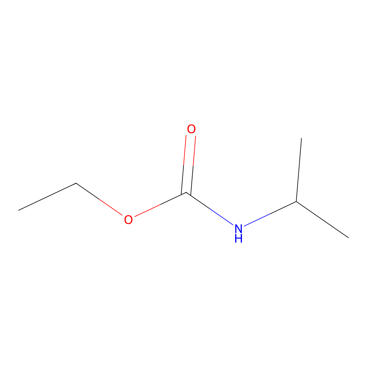 Ethyl isopropylcarbamate molecular structure, CAS 2594-20-9