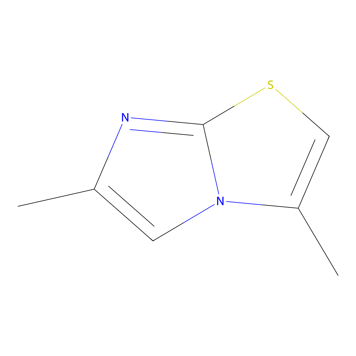3,6-Dimethylimidazo[2,1-b]thiazole molecular structure, CAS 25944-60-9