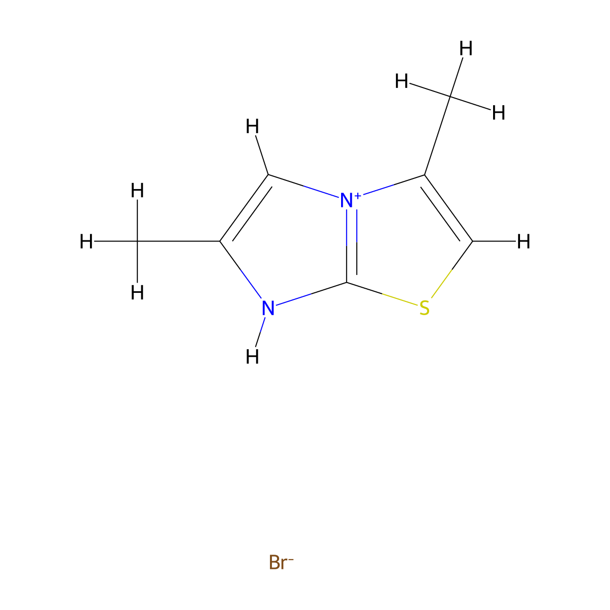 3,6-dimethyl-7H-imidazo[2,1-b][1,3]thiazol-4-ium bromide molecular structure, CAS 25944-61-0