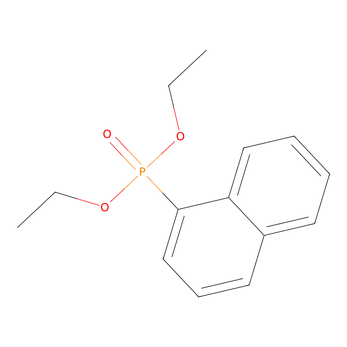 Diethyl naphthalen-1-ylphosphonate molecular structure, CAS 25944-75-6