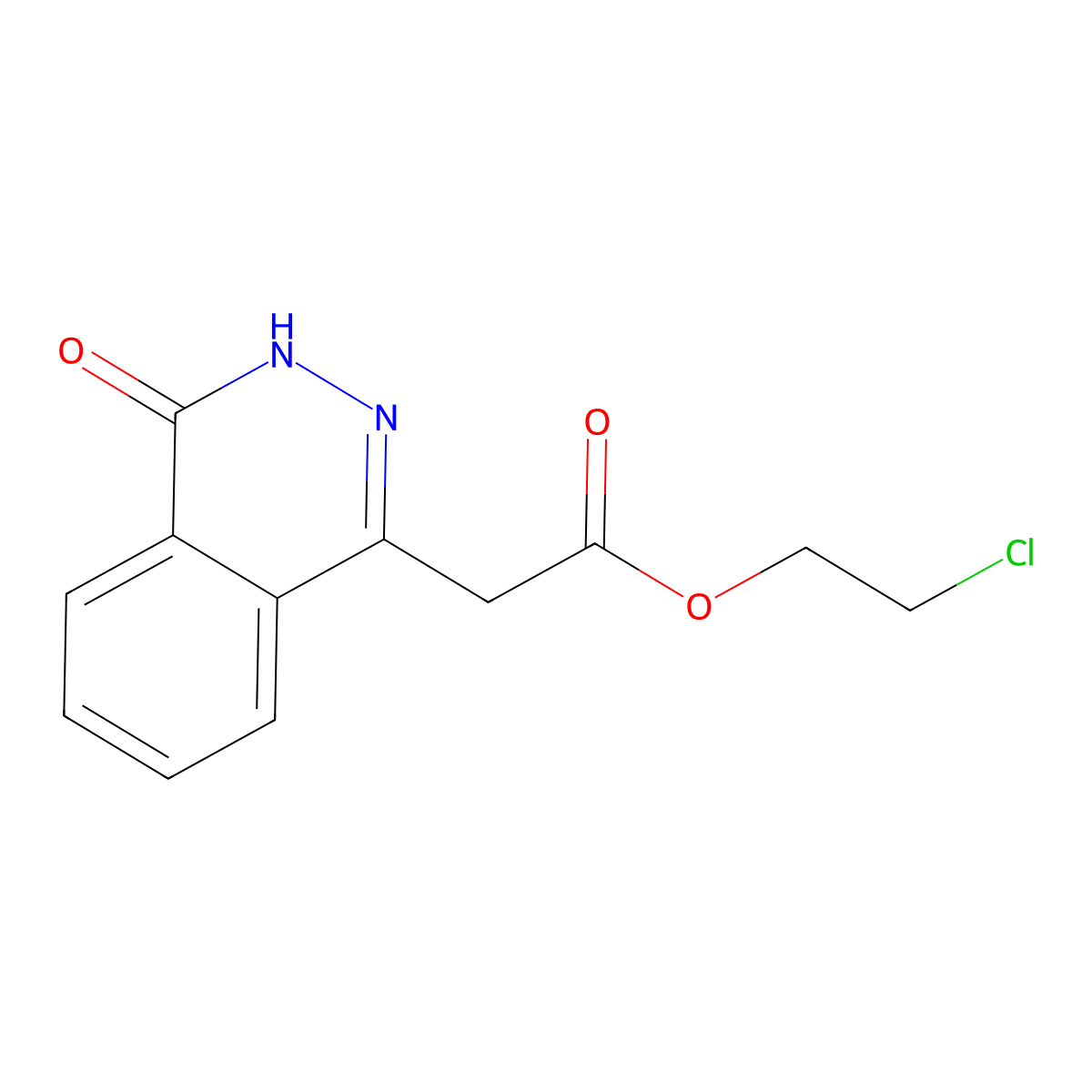 1-Phthalazineacetic acid, 3,4-dihydro-4-oxo-, 2-chloroethyl ester molecular structure, CAS 25947-15-3