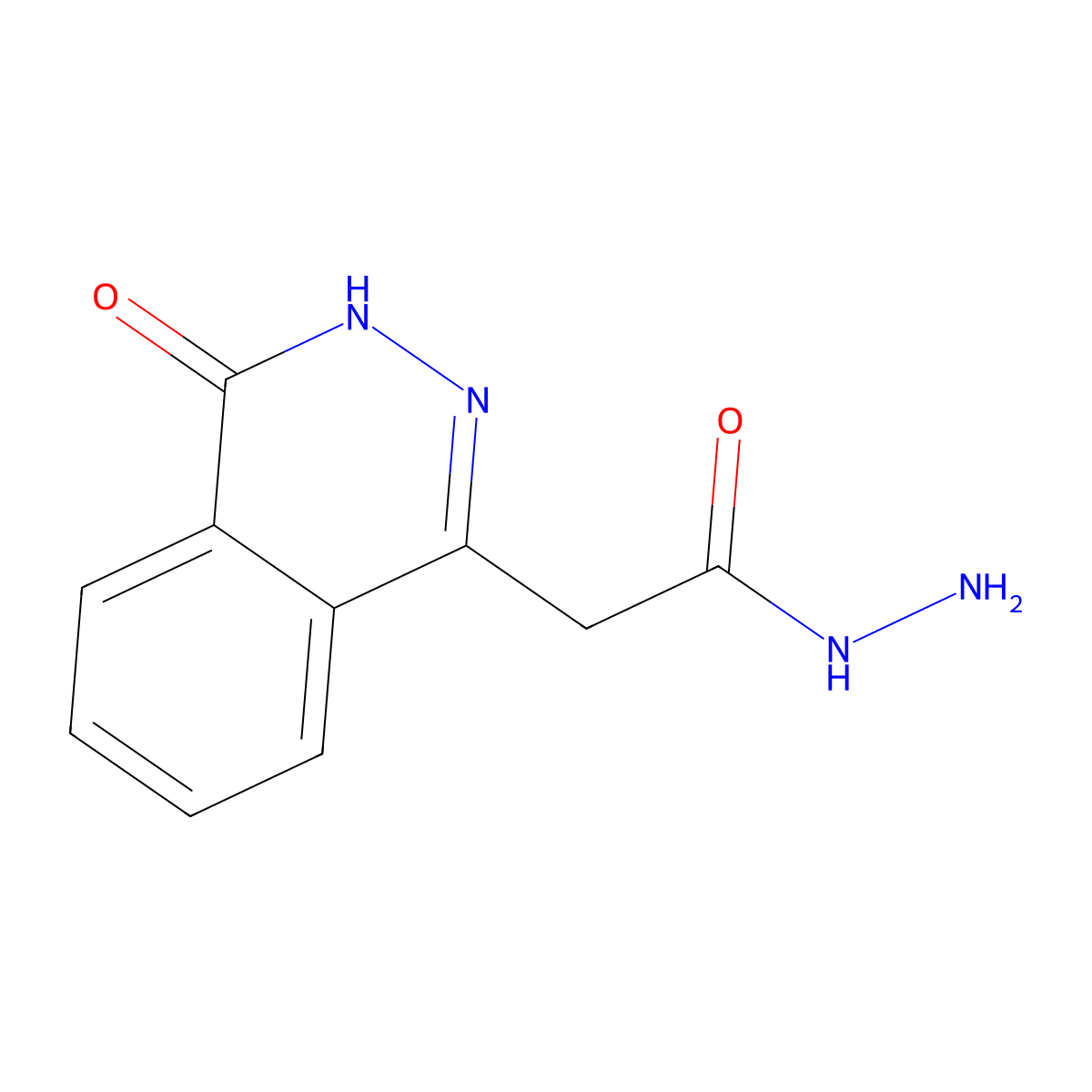 2-(4-Oxo-3,4-dihydrophthalazin-1-yl)acetohydrazide molecular structure, CAS 25947-18-6