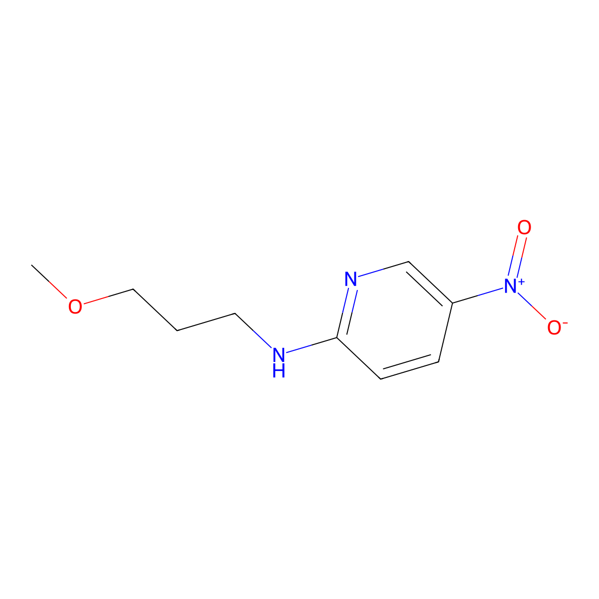 2-(3-Methoxypropylamino)-5-nitropyridine molecular structure, CAS 25948-13-4