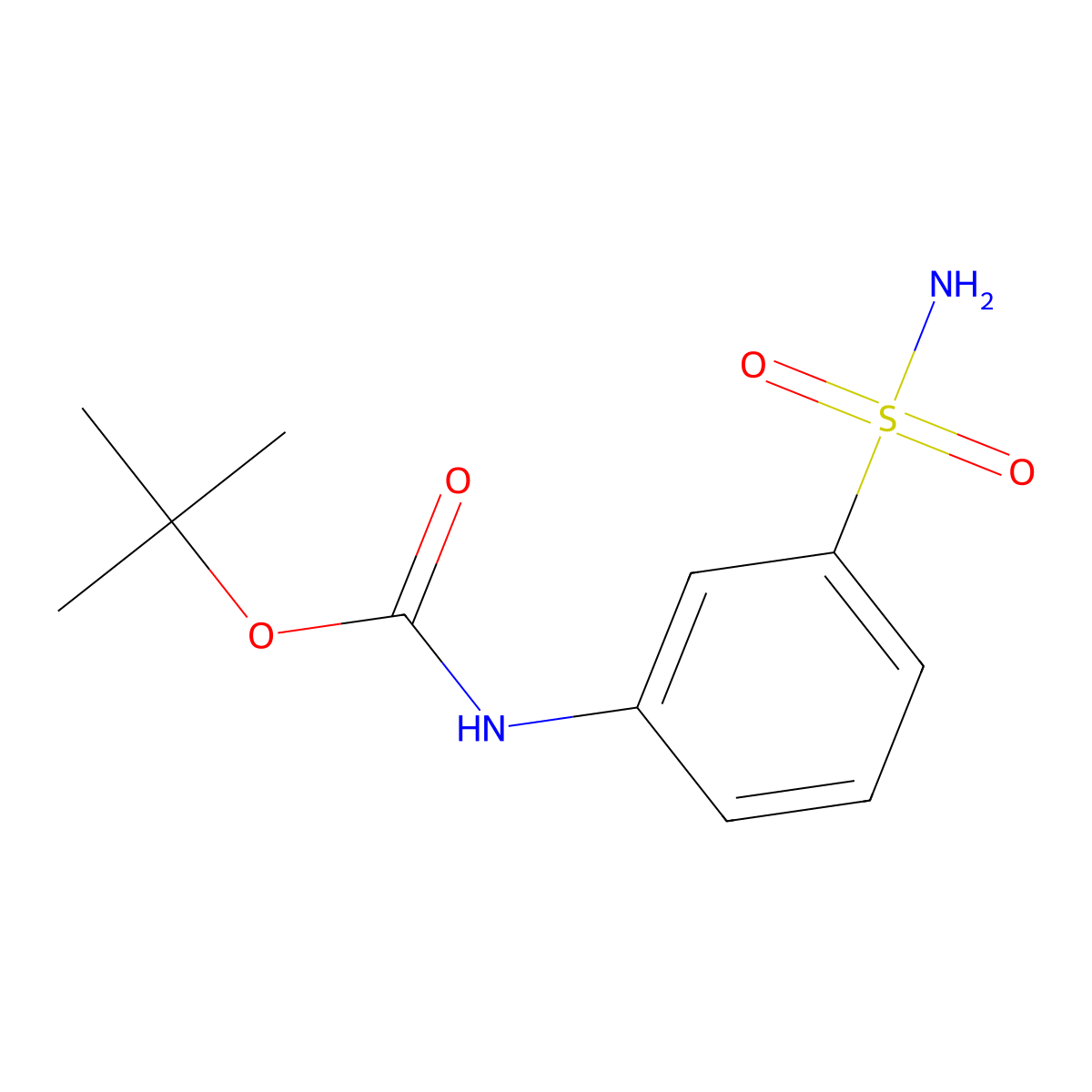 tert-butyl N-(3-sulfamoylphenyl)carbamate molecular structure, CAS 259537-18-3