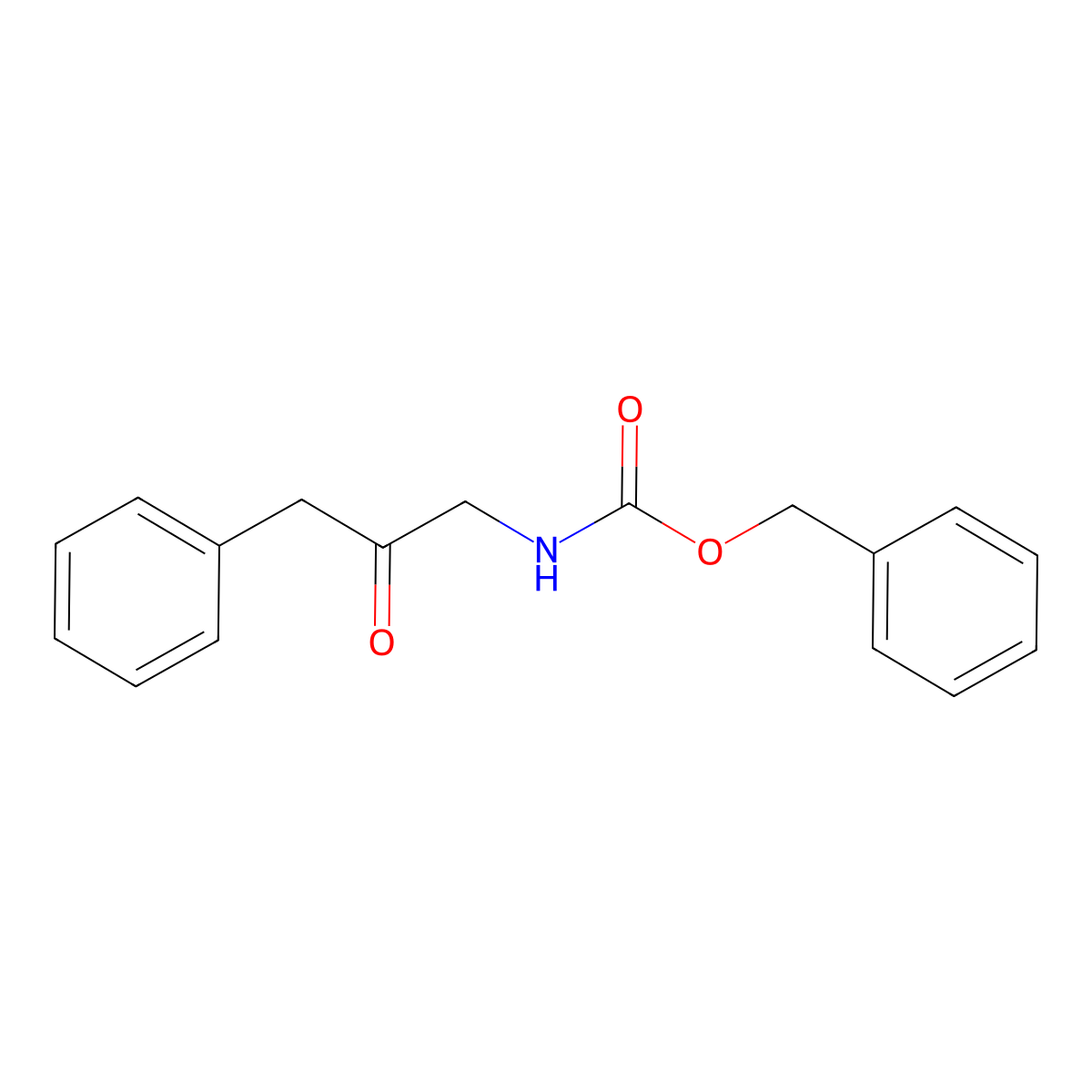 benzyl N-(2-oxo-3-phenylpropyl)carbamate molecular structure, CAS 259537-46-7