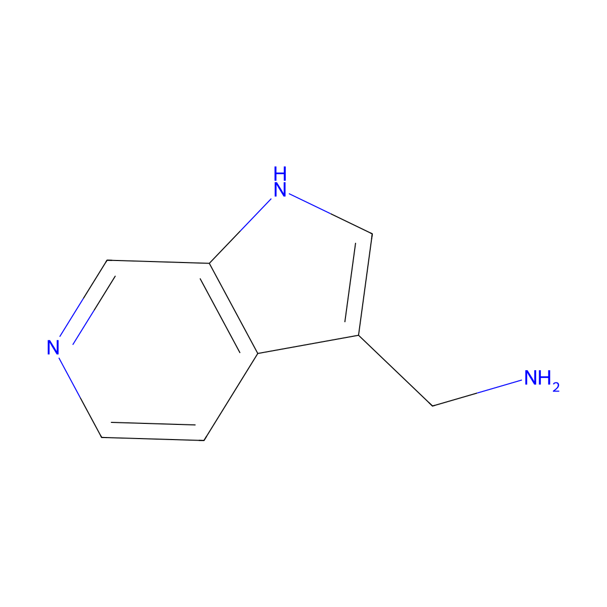 (1H-pyrrolo[2,3-c]pyridin-3-yl)methanamine molecular structure, CAS 25957-71-5