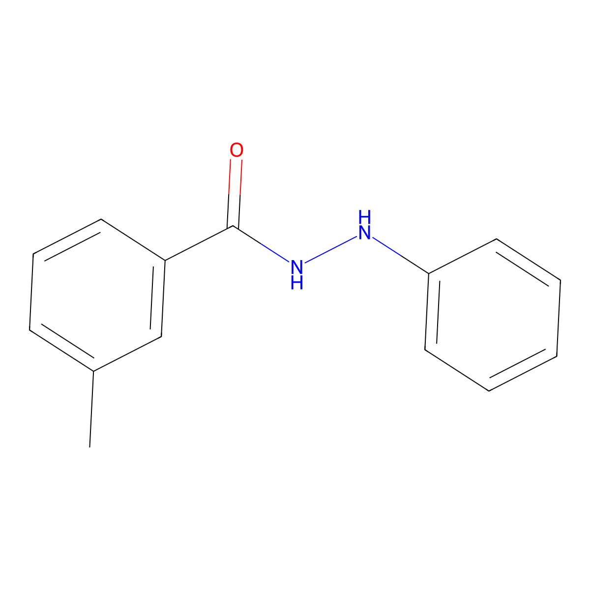 3-methyl-N'-phenylbenzohydrazide molecular structure, CAS 25957-96-4