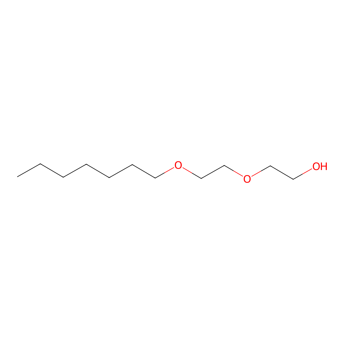 2-(2-(Heptyloxy)ethoxy)ethanol molecular structure, CAS 25961-87-9