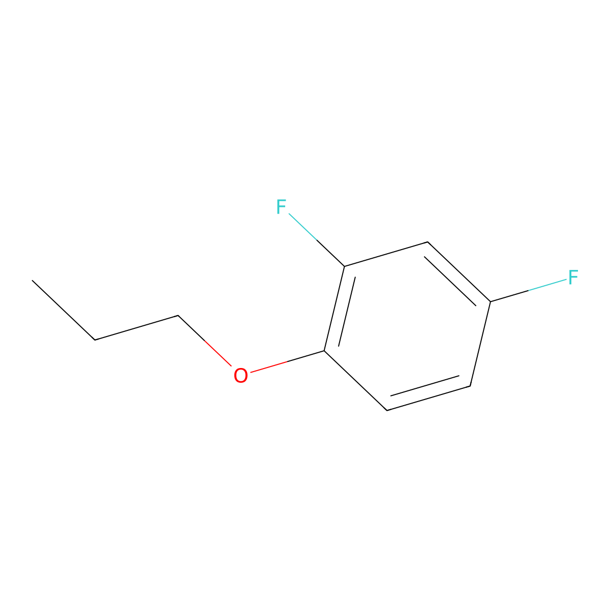 2,4-Difluoro-1-propoxybenzene molecular structure, CAS 259655-00-0