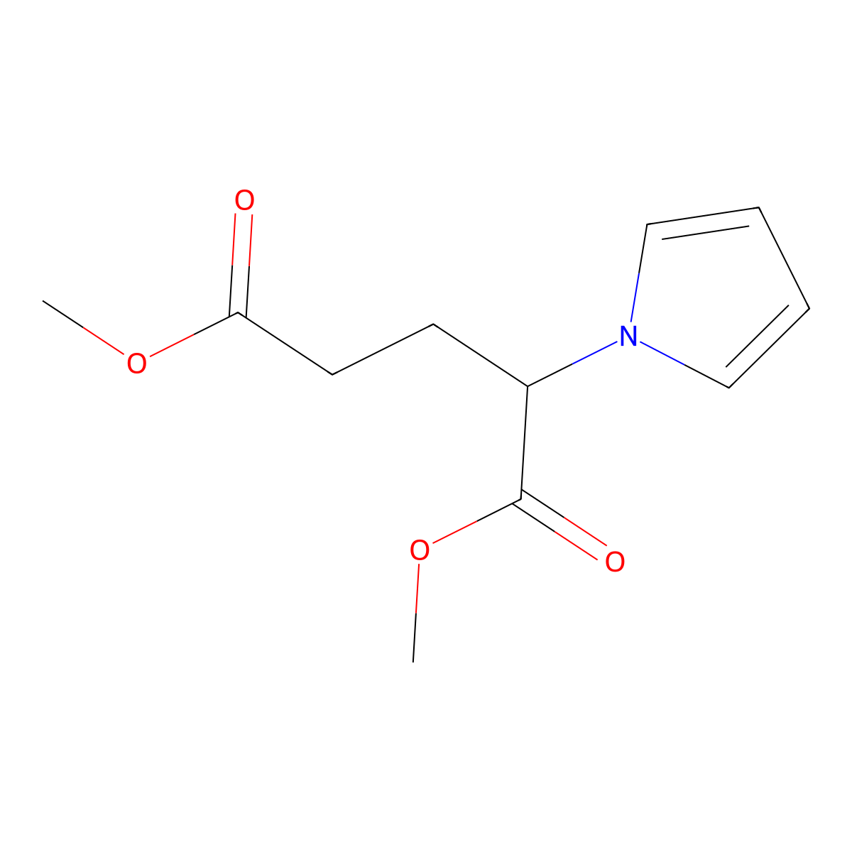 Dimethyl 2-(1H-pyrrol-1-YL)pentanedioate molecular structure, CAS 259655-31-7