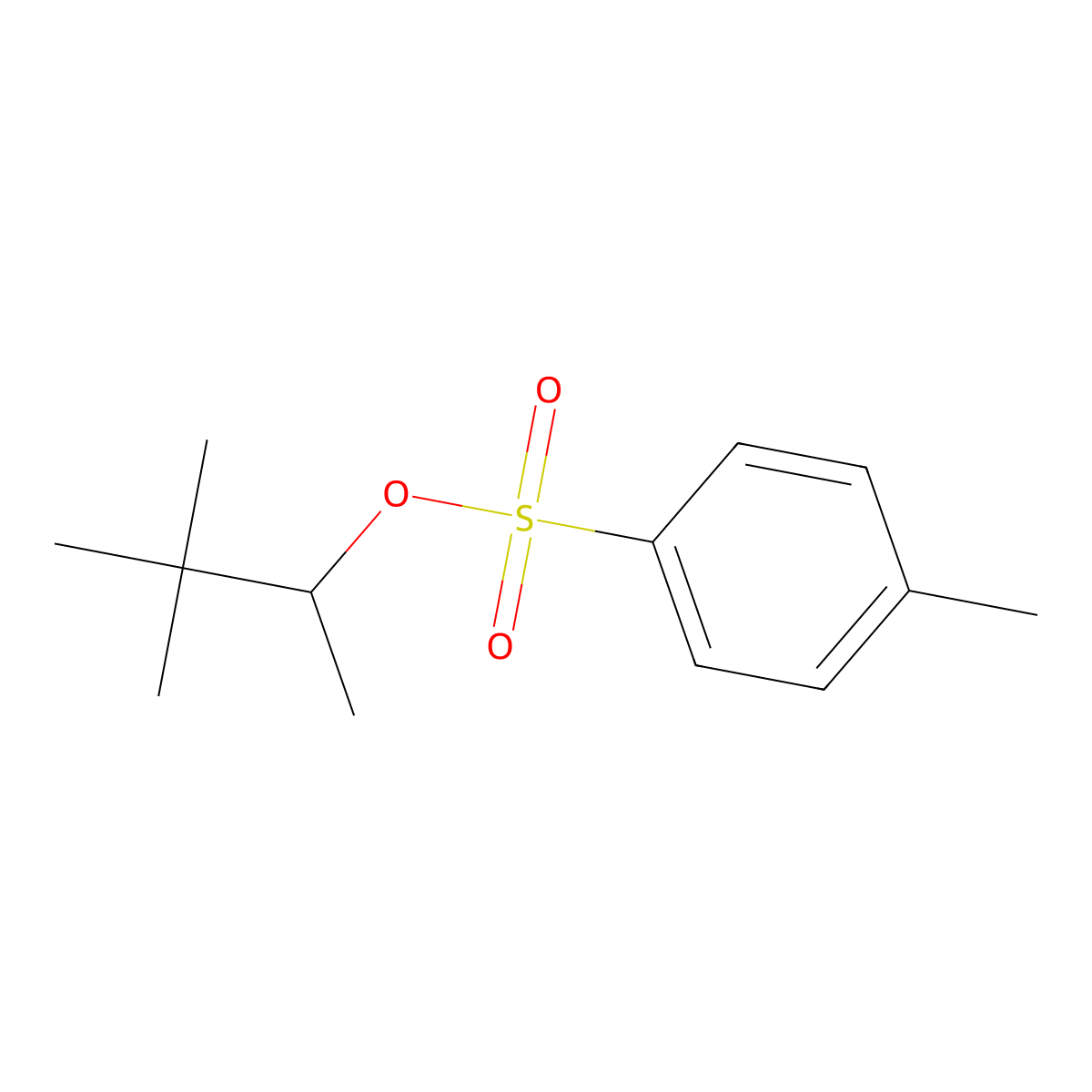 3,3-Dimethylbutan-2-yl 4-methylbenzene-1-sulfonate molecular structure, CAS 25966-61-4