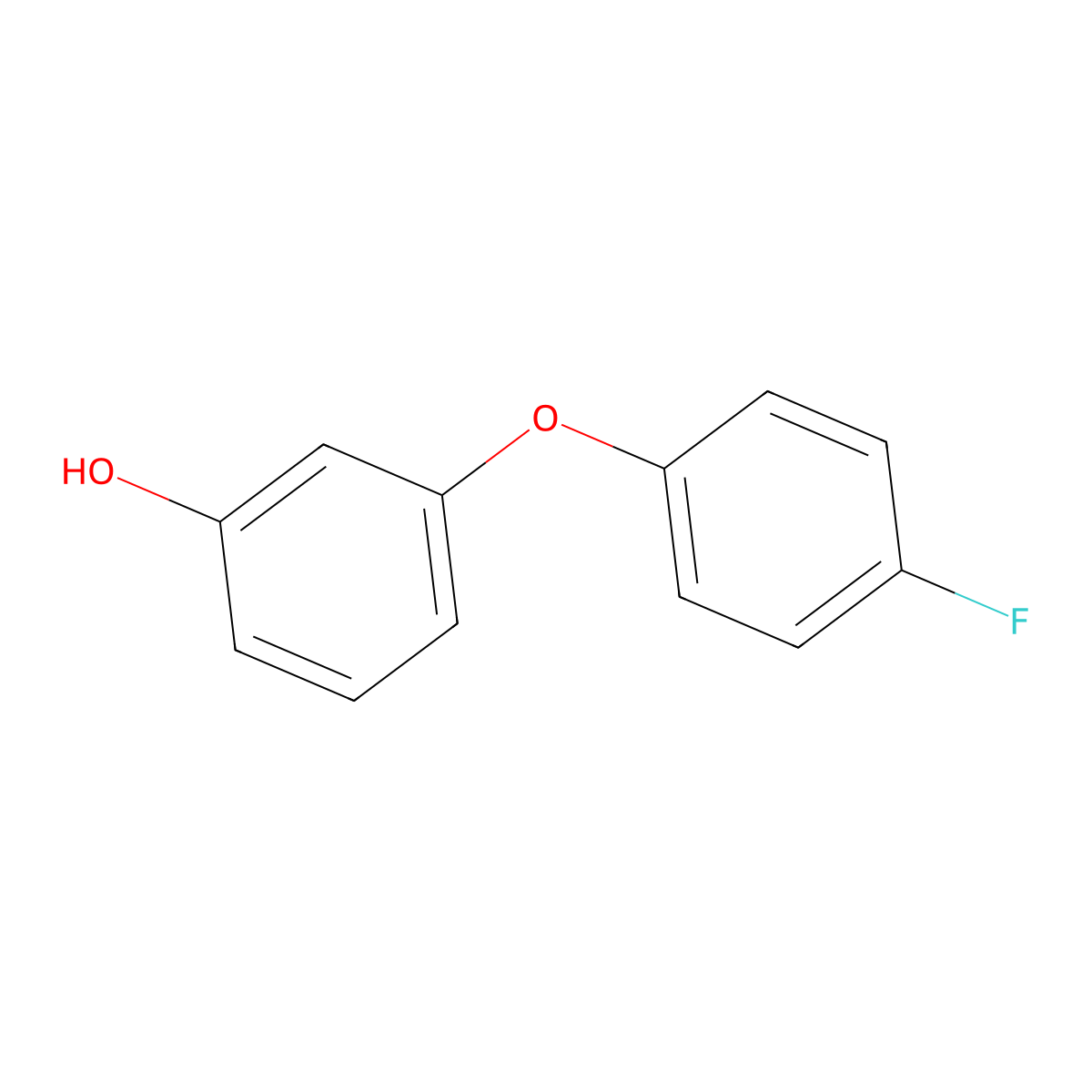 3-(4-Fluorophenoxy)phenol molecular structure, CAS 25967-60-6