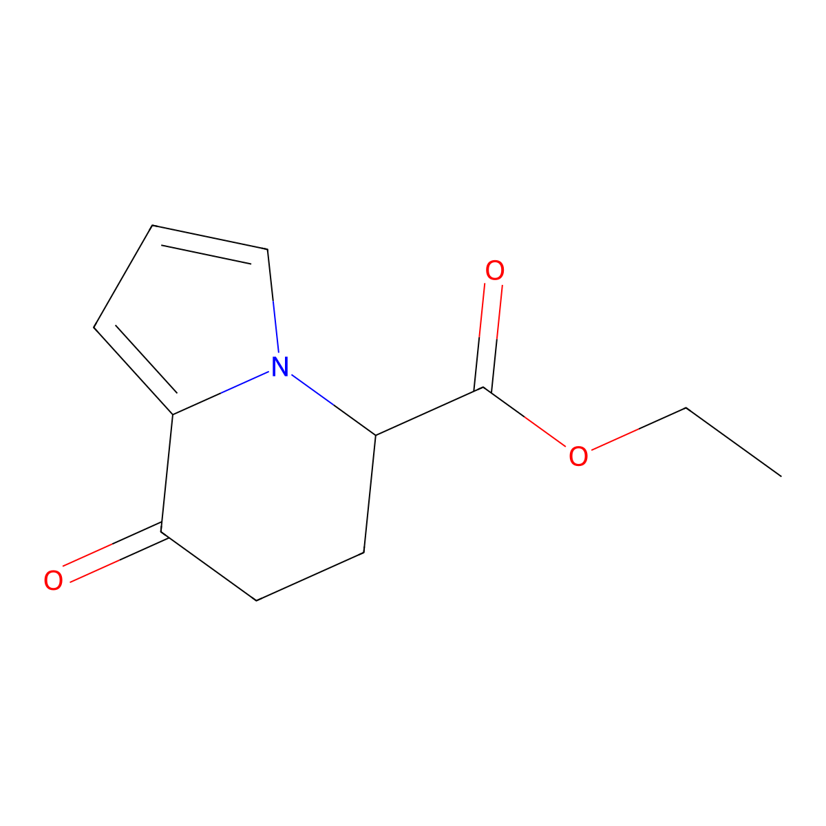 Ethyl 8-oxo-5,6,7,8-tetrahydroindolizine-5-carboxylate molecular structure, CAS 259683-86-8