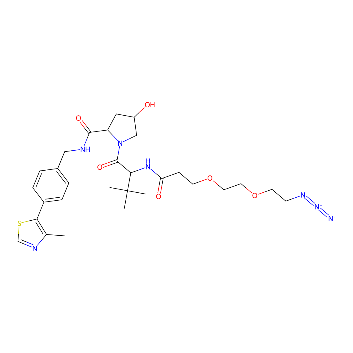 Azido-PEG2-VHL molecular structure, CAS 2597167-22-9