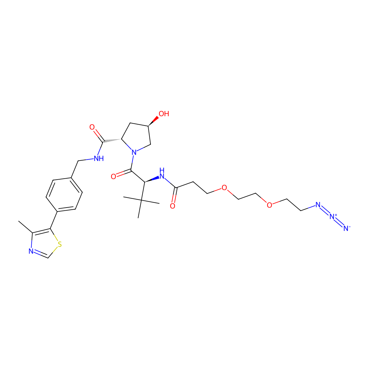 Azido-PEG2-VHL molecular structure, CAS 2597167-22-9