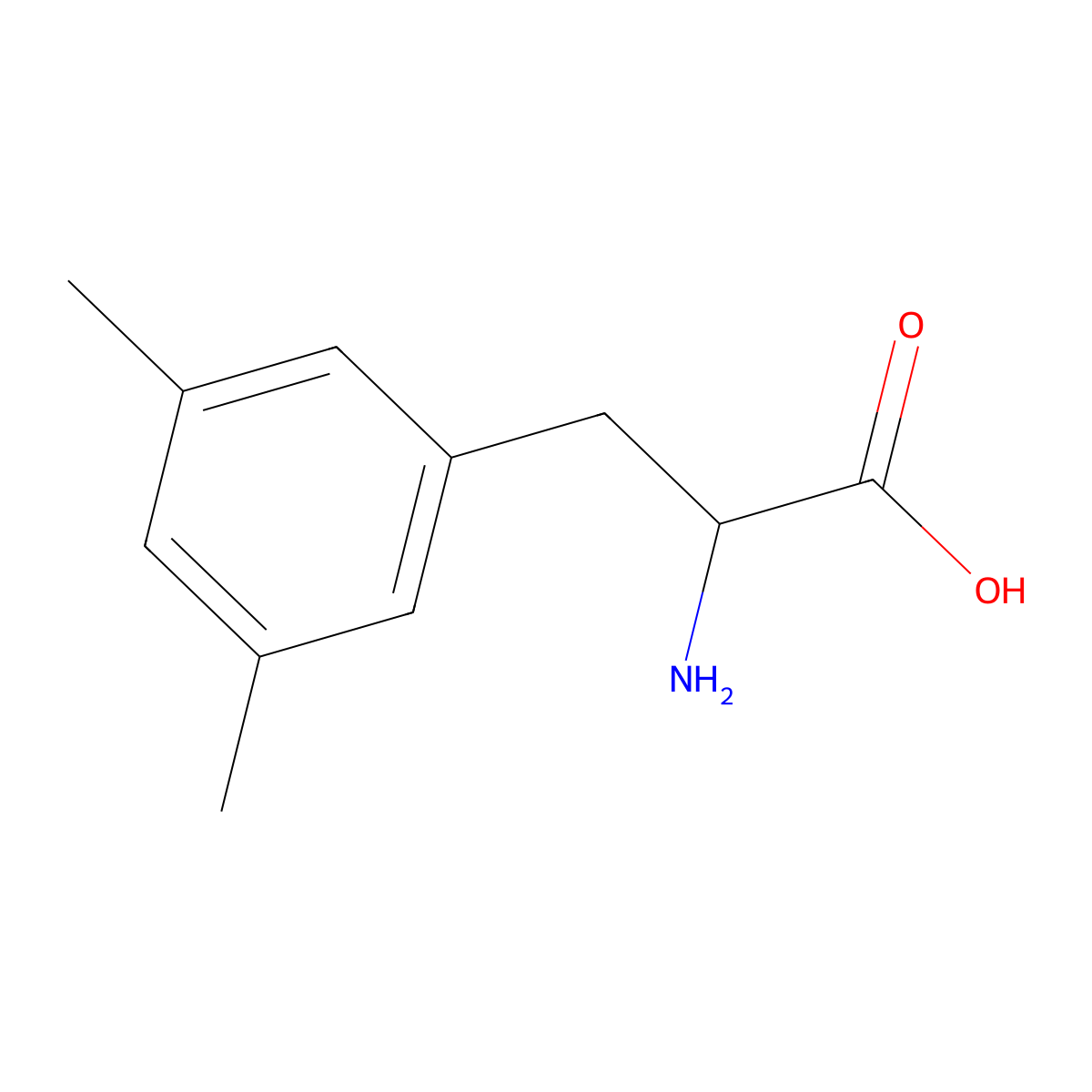 (S)-2-Amino-3-(3,5-dimethylphenyl)propanoic acid molecular structure, CAS 259726-57-3