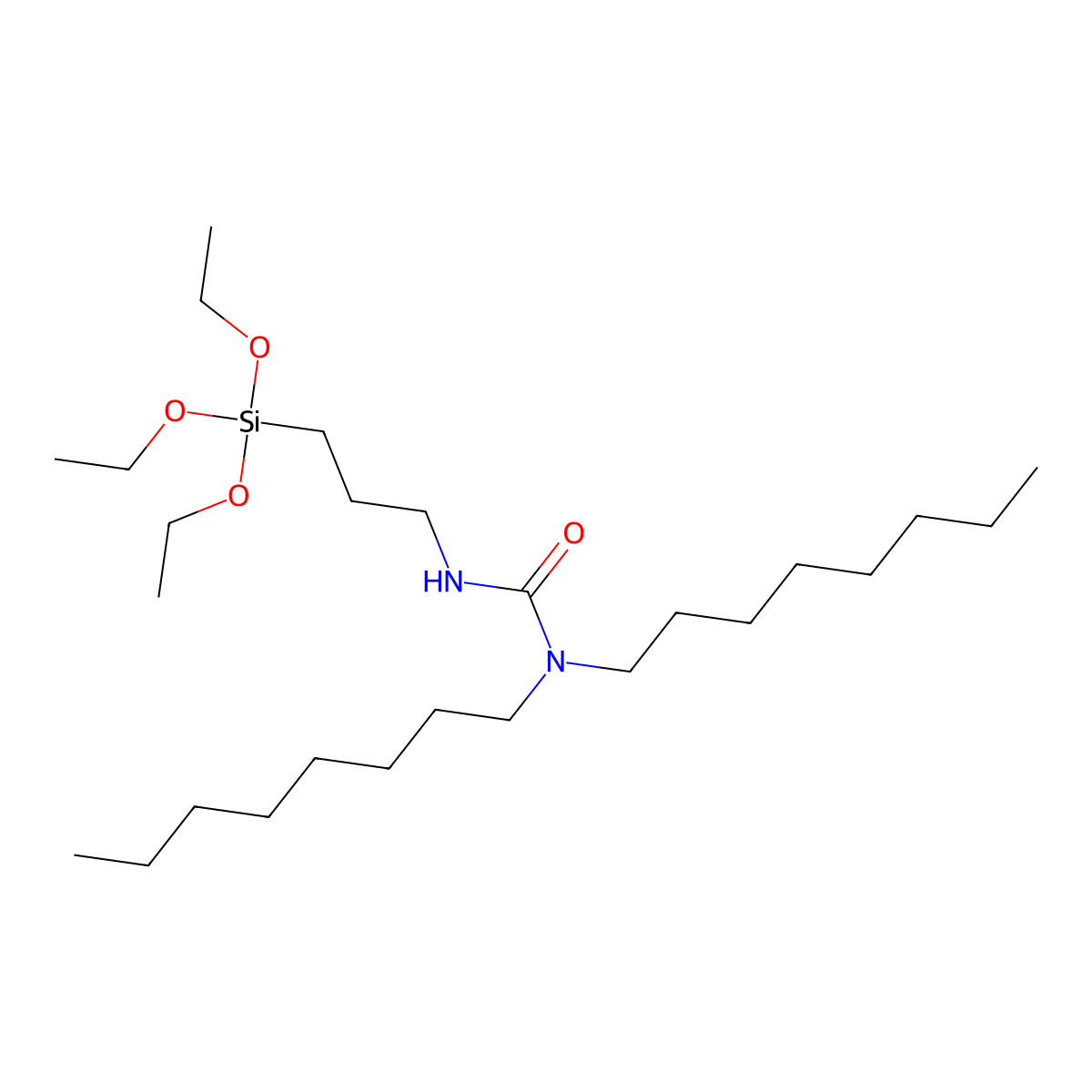 N,N-Dioctyl-N'-triethoxysilylpropylurea molecular structure, CAS 259727-10-1