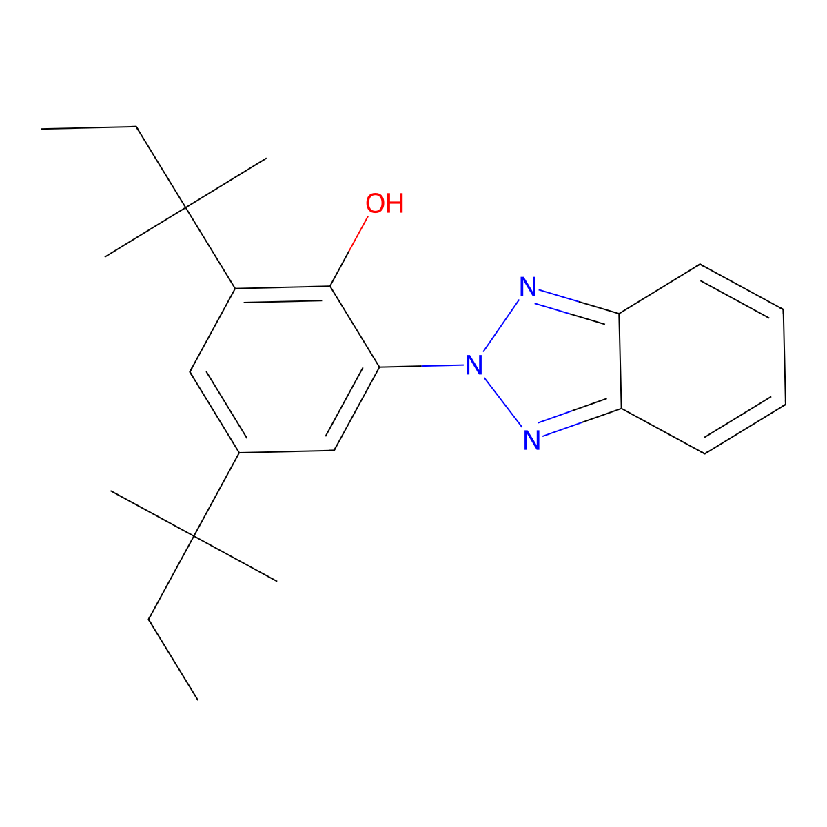 UV-328 molecular structure, CAS 25973-55-1